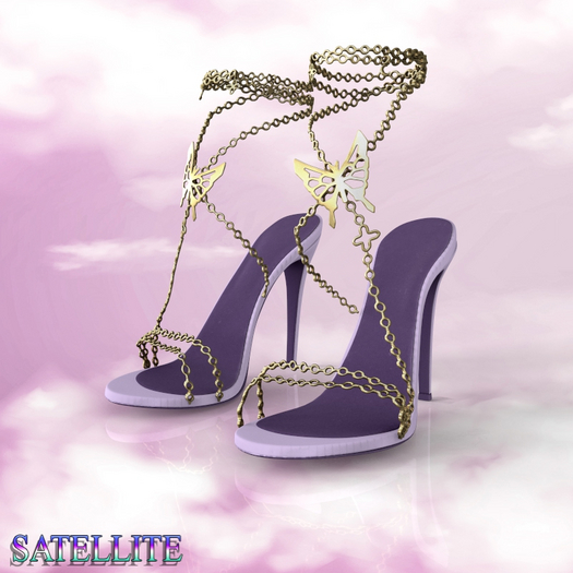 Lilac Sonia Heels Reborn