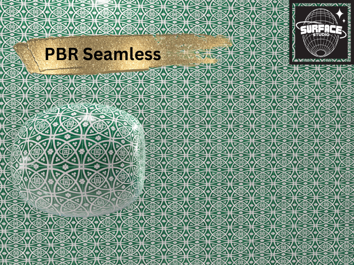 SS-PBR Arabesque Tile Wall