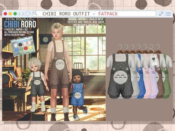 BoWillow - Chibi Roro - FATPACK