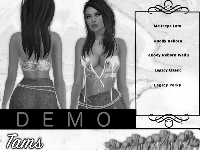 DEMO - Tams - Top, Skirt, and Belt - Rip