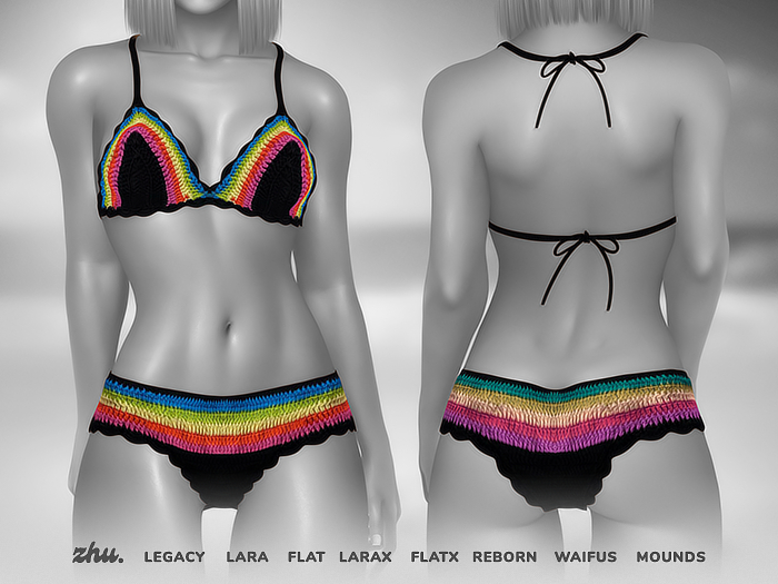 zhu. Crochet bikini (top and bottom) DEMO
