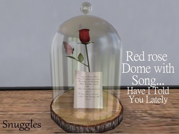 Red rose  Dome with Song v1 By Snuggles  