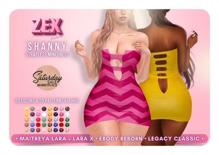 Shanny dress * MEGApack HUD 20 Patterns & 20 Colors