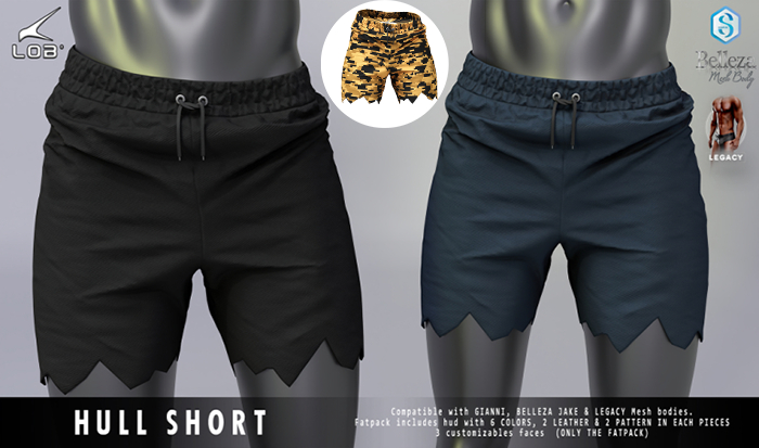 [LOB] HULL SHORT - SANDCAMO
