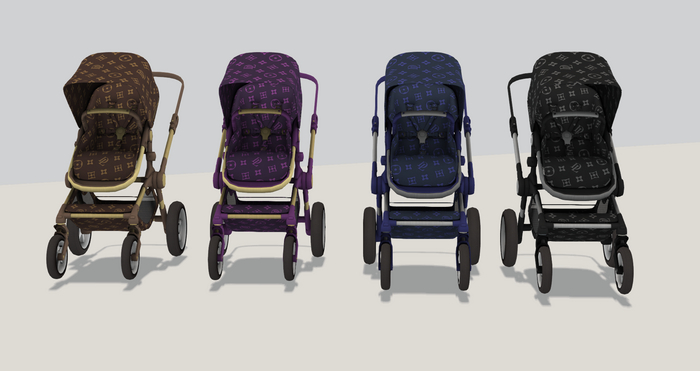 Luv Creation's VuiLton Stroller Texture HUD Fatpack