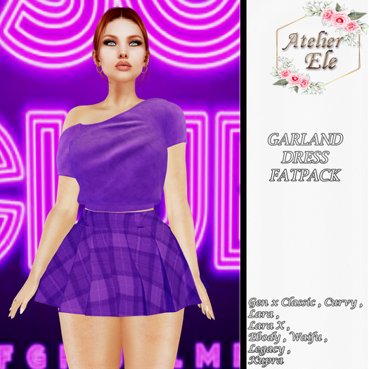 {AE}  GARLAND DRESS   FATPACK