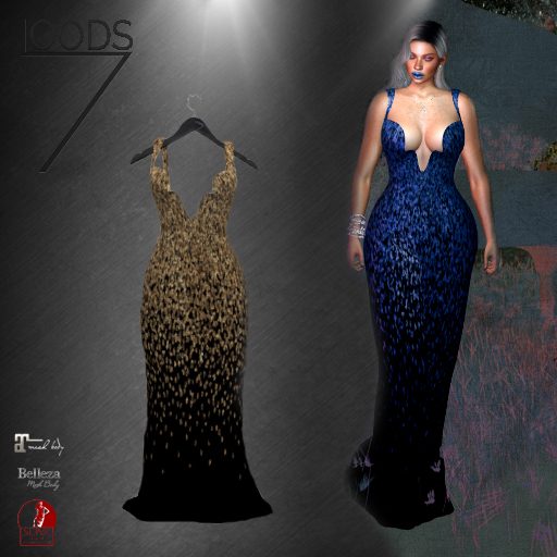 LOODS7 Yule evening dress gold (add)