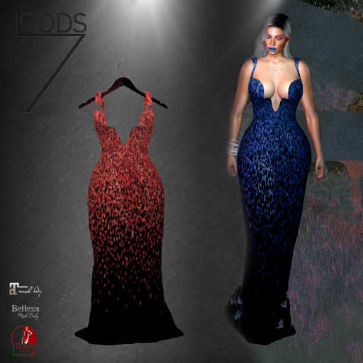LOODS7 Yule evening dress red (add)