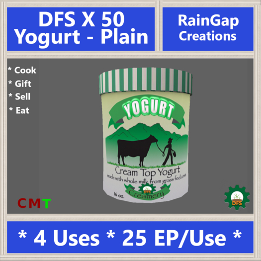 DFS YOGURT - PLAIN X 50 ACTUAL ITEM