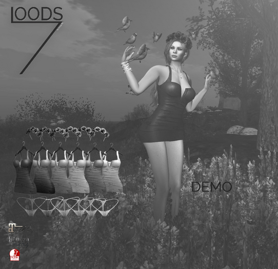 LOODS7 Redniv dress, thong and headband DEMO