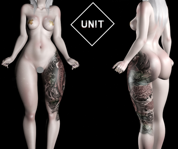 Unit - Tattoo Leg Carpa Bake on Mesh