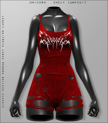 UNICORN - SHELY JUMPSUIT / RED / BOX