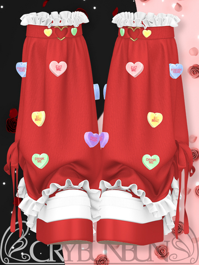 CryBunBun - Sweetheart Shoes - Red - Unpacker HUD