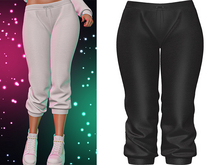 Anya Capris 2.0 [Black] - Maitreya Lara • LaraX • Petite • PetiteX • Legacy • Reborn Bottoms