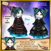 Dinkies Zarah Witch outfit blue
