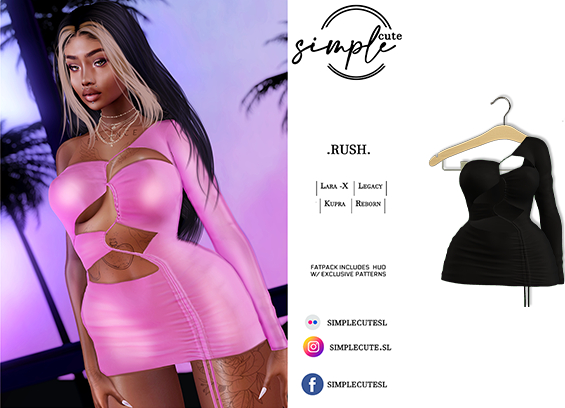 [simpleCUTE] Rush- Black  /ADD ME//