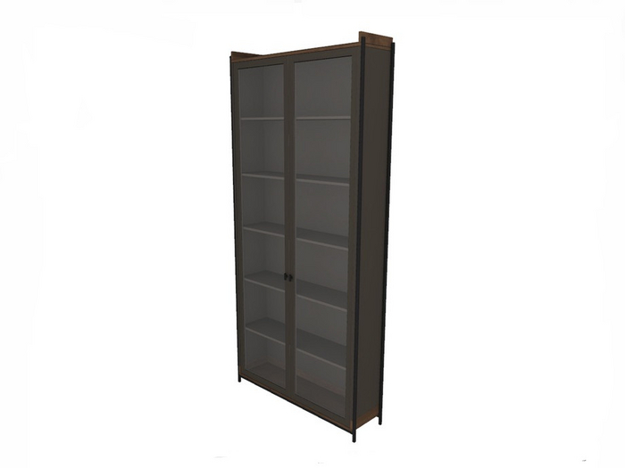 Shelf With Glass Doors