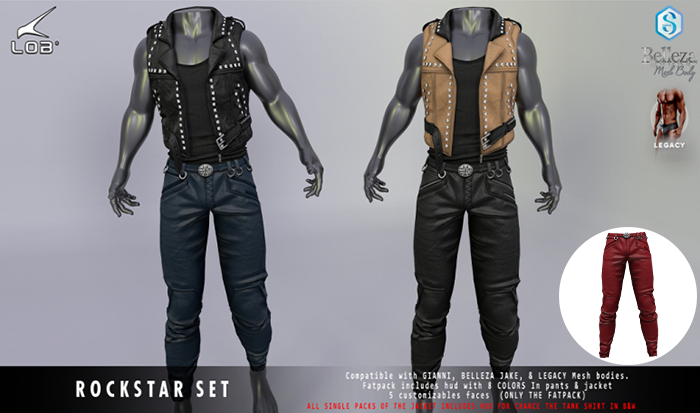 [LOB] ROCKSTAR PANTS - RED