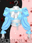 CryBunBun - Bad Dollie - Top - Blue - Unpacker HUD
