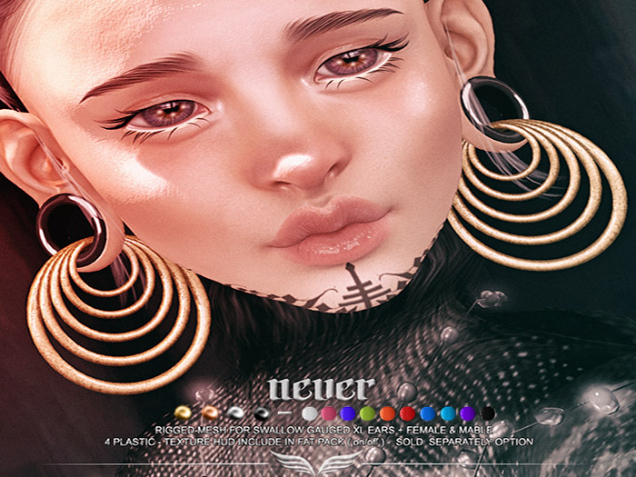 A*S NEVER_^^Swallow^^Gauged XL Ears _FATPACK_(wear me)