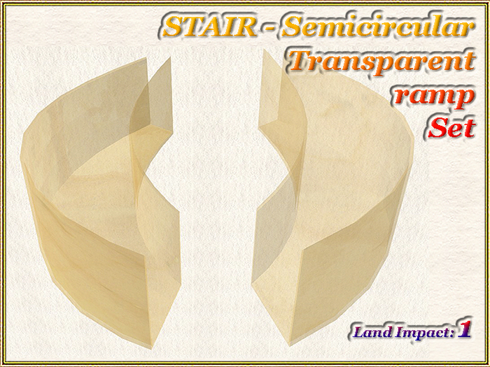 STAIR - Semicircular Transparent ramp Set (1 LI) (Full perm) FREE GIFT