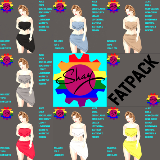 Fringed Loin Cloth & Top Set Fatpack (F)