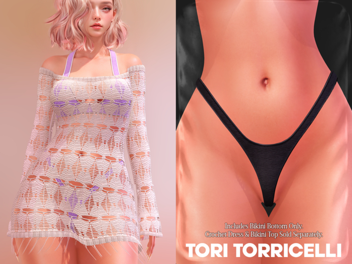 TORI TORRICELLI // Ria Bikini Bottom // Black