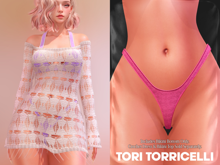 TORI TORRICELLI // Ria Bikini Bottom // Pink