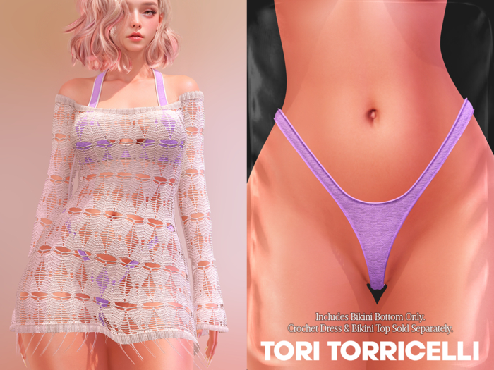 TORI TORRICELLI // Ria Bikini Bottom // Lilac