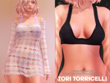 TORI TORRICELLI // Ria Bikini Top // Black