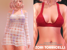 TORI TORRICELLI // Ria Bikini Top // Red