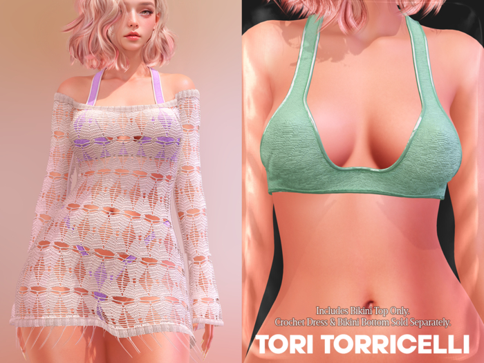 TORI TORRICELLI // Ria Bikini Top // Mint