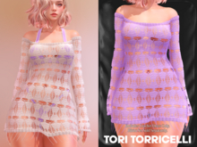 TORI TORRICELLI // Ria Crochet Dress // Lilac