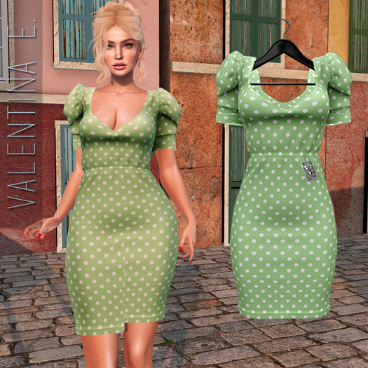 Valentina E. Estella Dress Green