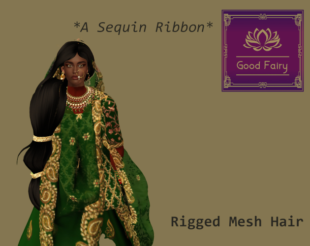 [Good Fairy] - A Sequin Ribbon {Hair}