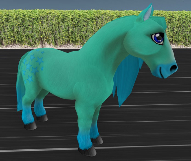 Amaretto Ponie Pals : Turquoise Fabulous Blue Eyes F