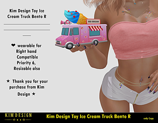 Kim Design Toy Ice Cream Truck Bento R