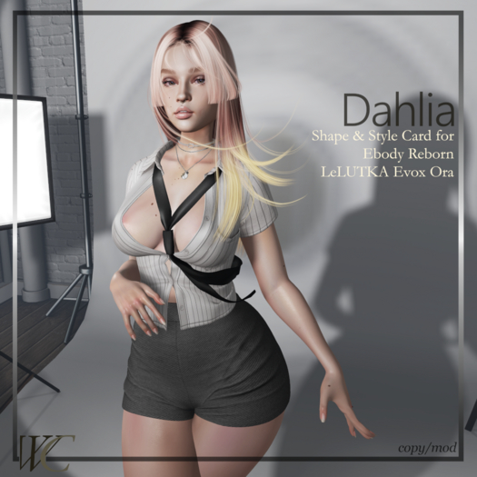 {Whipped Cream} Dahlia Shape ~ Ebody Shape for Ora Head