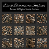*Wallflowers* Dark Brownstone Surfaces