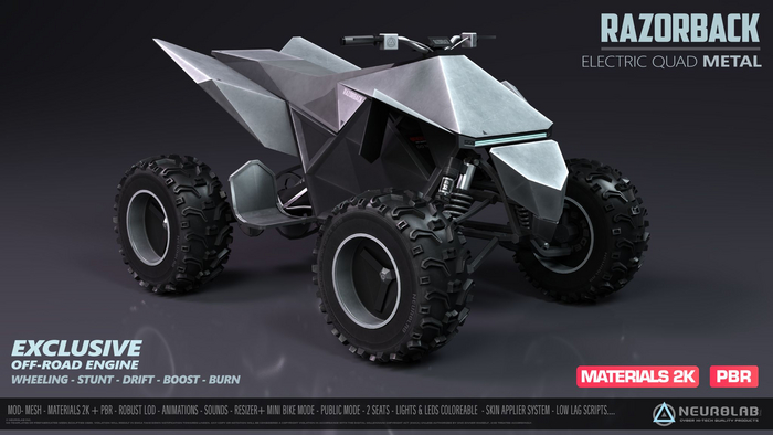 RAZORBACK (ELECTRIC QUAD) (METAL + PBR) [Neurolab Inc.]