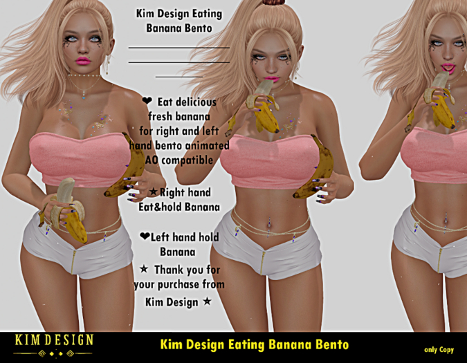 Kim Design Eating Banana Bento