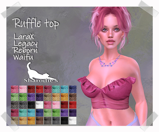 ~*~Sharodie's Design~*~add me - Ruffle top with hud