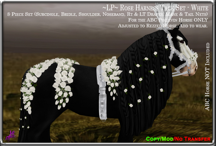 ~LP~ Rose Harness Se (ABC Poitevin) BOXED  White
