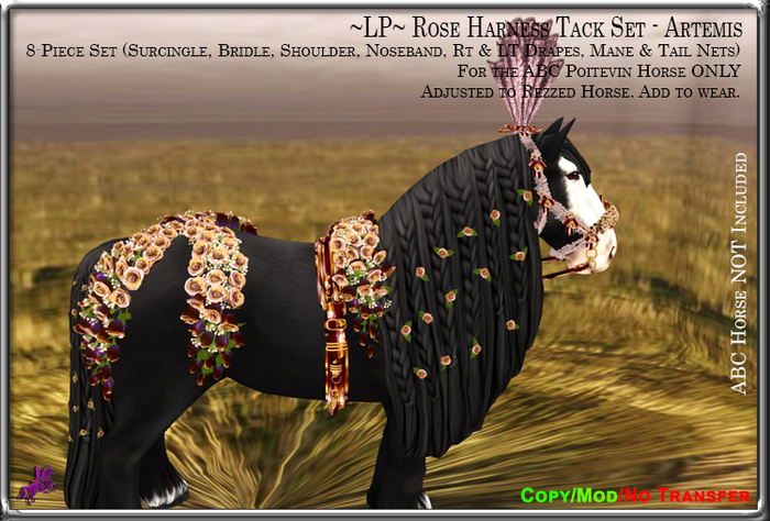 ~LP~ Rose Harness Set (ABC Poitevin) BOXED  Artemis