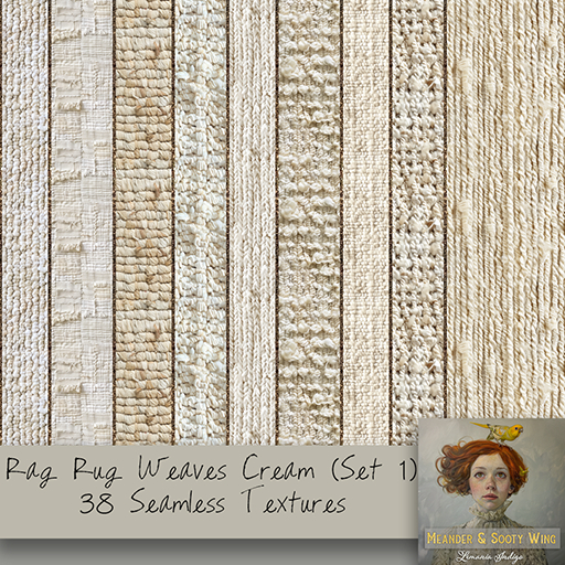 M/M Rag Rug Weaves Creams Seamless (Set 1) (38) Textures