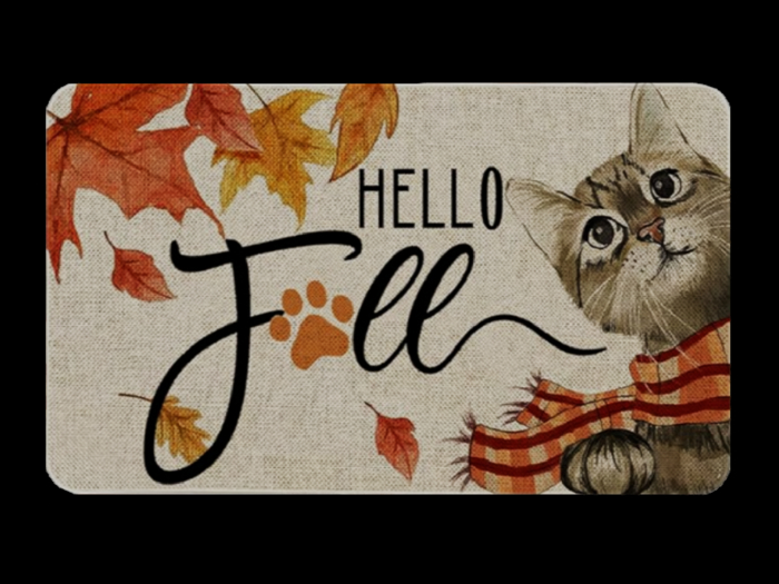 *6KW* FULL PERM Fall Five Welcome Mat Texture #2