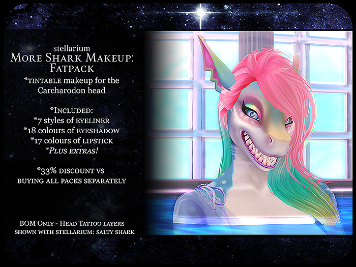 stellarium: MORE shark makeup (fatpack)