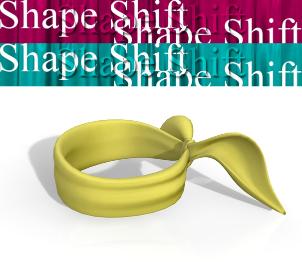 Yellow Neck Scarf Unrigged