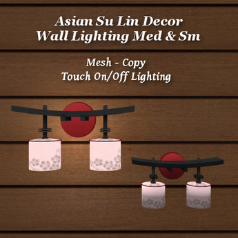 Second Life Marketplace - Asian Su Lin Decor Lighting V2