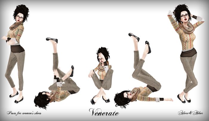 Venerate Poses for Women's Shoes